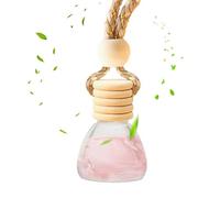 Car Diffuser Bottles, Refillable Scent Container, 4.45 cm/1.77 in 8 ml Empty Bottle Hanging Glass Vial, Leak-Proof Cap Design, Compact Aroma Dispenser for Minivan Sedan Truck Caravan