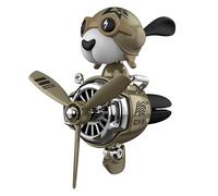 Car Diffuser, Cartoon Bear Pilot Air Freshener, Automotive Air Outlet Fan Freshener, Vent Clips, Retro Aeroplane Air Freshener, Aromatherapy Ornament