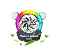 Car Diffuser Clip | Aromatherapy LED LIGHTING Perfume Decorations, Car Atmosphere Light, Music Pickup Light, Car Perfume
