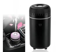 Car Diffuser Humidifier, 100ML Car Aromatherapy Diffuser, Mini Car Mist Humidifier with 7 Color Light, Car Essential Oil Diffuser Air Fresheners for Car Office Home Travel (Black)