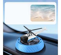 Car Diffuser Solar Powered Rotating Ornament for Aromatherapy with Natural Botanical Fragrance Dispersion in Vehicles (Light Blue)