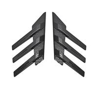 Car Diffuser Valence Side 2PCS Car Rear Windshield Side Spoiler Side Vents Decoration General Window Louvers Exterior Decorative Rear For Wing Accessories(Carbon Black)