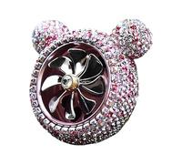 Car Diffuser Vent Clip - Pink/Gold, Long Lasting Stylish Fan Air Freshener Glitter, Car Odor Eliminator, Odor Neutralizer, Rotating Fan Design, 2.5 Inch | Auto, Truck, SUV, Cars, Van, Taxi, Commute, R