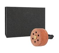 Car Diffuser Vent Clip, Wood Car Air Freshener, Aromatherapy Essential Oil Diffuser with Rosewood Material, Compact Size for Car Home Office Travel, and Odor Rem