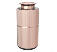 Car Diffuser Waterless Essential Oil Diffuser with Simple Button Controls, 20ml Capacity, Quiet Aromatherapy Diffuser with Metal Body for Cars and Small Spaces (Gold)