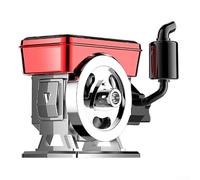 Car Diffuser with Solar Powered Rotation, Engine Design, Natural Plant Based Scent Tablet, Purifies Air Automatically with Photosensitive Energy for Driving Comfort (Osmanthus)