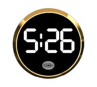 Car Digital Clock - 1 Car Digital Clock | Dashboard Clocks With Touch Activation | Touch Screen Round Dashboard Clockks | Creative Vehicle Dashboarrds Clockks For Cars Trucks Bike Scooters