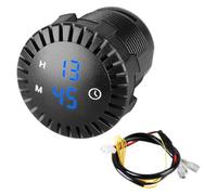 Car Digital Clock - LED Display Clock, Waterproof 12V 24V Timer, Interior Touch Electronic Meter | Vehicle Dashboard Time Display for Men Women Drivers Commuting Road Trips City Travel