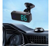 Car digital HUD with GPS speed measurement and For compass display, enabling drivers to monitor speed and direction without taking eyes off the road (Without bracket)