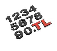 Car Displacement Sticker 3D Metal 1.0 1.2 1.4 1.6 1.8 2.0 2.5 2.8 3.0 LT Trunk Badge(Black,1.8L)