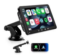 Car Display compatible with CarPlay and Android Auto, 7 inch portable car tablet IPS HD touch screen, Wireless Car Stereo Voice Control, Car Playback Screen for sedans, vans, trucks