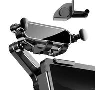 Car Display Screen Phone Holder - Dedicated Monitor Edge Mount | Adjustable Clamp with Silicone Padding & 360 Degree Swivel for, Infotainment Screens and Dashboard Displays, 5.12x4.13x2.56 inc