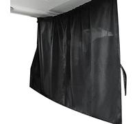 Car Divider Privacy Curtain, 190 * 120cm Large Auto Sun Shade Cover Black Front Rear Seat Divider Curtain Side Window Sun Shade Cover for T5, T6 Camper Van Motorhome Camping