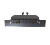 Car Docking Station Multi-Port USB Hub with Retractable Charging Cable and Slide Cover for Center Console