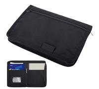 Car Document Holder Glove Box Organiser,Universal Vehicle Document Folder with Multiple Pockets,Zipper&Waterproof Oxford Fabric Owner's Manual Wallet for Registration,Insurance,Driving Licence,Cards