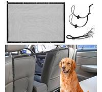 Car Dog Barrier for Volvo XC60 2018-2022 2023 2024 2025 Dog Guard for Car Boot Vehicle Pet Barrier Backseat Mesh Dog Car Divider Net with Adjusting Rope and Hook
