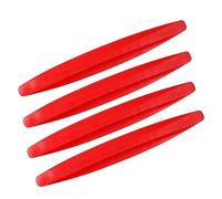 Car Door Anti-Scratch 4/6 Piece Universal Front Rear Bumper Corner Protector Guard Car Anti-collision Protection Decoration Strip Protector Rubber(Red-4)