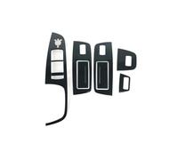 Car Door Armrest Window Lifter Switch Buttons Decoration Frame Cover Trim 7pcs For Q7 2008-2015 Interior Auto Interior Decoration(OneColor)