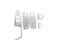 Car Door Armrest Window Lifter Switch Buttons Decoration Frame Cover Trim 7pcs For Q7 2008-2015 Interior Interior Decoration(OneColor)