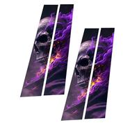 Car Door B Pillar Sticker Self-Adhesive Waterproof Halloween Pillar Paper Cartoon Vinyl Graphic for the Centre Pillar Removable Car Accessories Upgrade Trim Protector Decor