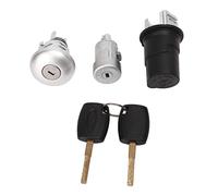 Car Door Bonnet Ignition Lock Cylinder Key Set 2408222 Replacement for Transit MK8 2014 Onwards and Transit Custom 2012 Onwards Durable Metal Alloy ABS 3 Lock Cylinders 2 Keys