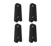 Car Door Bumper - Silicone Shock Absorber, 4 Piece Self Adhesive Damper, Noise Reduction, Universal Noise Reduction Pad, Black Flexible Polymer Cushion | Door Protector for and