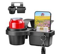 Car Door Cup Holder,Door Cup Holder Car Organization - Vehicle Accessories Phone Mount, Container with Hooks for Smartphones Drink Keys Cable Management