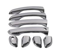 Car Door Door Handle Covers for Changan CS35 Plus 2018, ABS Car Door Handle Catch Cover ABS Exterior Accessories, Single Intelligent Single Hole- Bright Electroplating