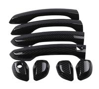 Car Door Door Handle Covers for Changan CS35 Plus 2018, ABS Car Door Handle Catch Cover ABS Exterior Accessories, Single Intelligent Single Hole-Carbon Fiber