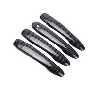Car Door Door Handle Covers for Nissan Qashqai Navara Terra 2016-2019, ABS Car Door Handle Catch Cover ABS Exterior Accessories,Ordinary Handle-Carbon Fiber