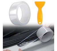 Car Door Edge Entry Guards, 5CM*10M Car Door Sill Protector Tape, Anti-Collision Anti-Scratch Protector Strips, Waterproof Transparent Door Frame Protector Film for Most Cars, Bikes, Motorbikes