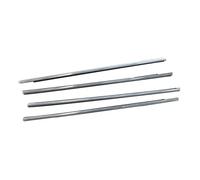Car Door Edge Guard 4Pcs Window Weatherstrip Moulding Seal Belt for Mitsubishi for Outlander 2013-2018 5727A293 5727A294 5757A293 5757A294 Car Door Edge Guards(Chrome)