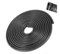 Car Door Edge Guards,16.4Ft (5M) Universal Rubber U Shape Edge Trim,Car Door Protector Edge,No Glue Automotive Door Edge Guard,Automotive Trim,for Cars,Trucks,SUV (Black)