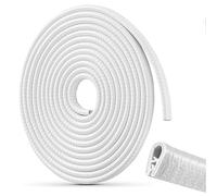 Car Door Edge Guards,16.4Ft (5M) Universal Rubber U Shape Edge Trim,Car door Protector Edge,No Glue Automotive Door Edge Guard,Automotive Trim,for Cars,Bread car,SUV (White)