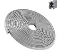 Car Door Edge Guards,16.4Ft (5M) Universal Rubber U Shape Edge Trim,Car Door Protector Edge,No Glue Automotive Door Edge Guard,Automotive Trim,for Cars,Bread car,SUV (Gray)