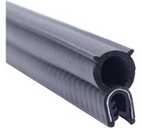 Car Door Edge Guards U Shape Trim Rubber Seal, Shaped 3.28FT Black with Top Bubble Decorative for Cars Boats Trucks and Home Applications(25mm x 10mm)