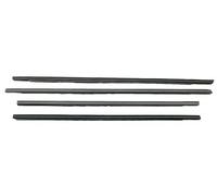 Car Door Edge Protector 4 Pieces Outside Window Glass Rubber MR959683 Sealing Rubber Protect Outside Water Retaining Strip Black for Grandis 2005-2010 Car Door Protection Strips