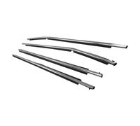 Car Door Edge Protector 4Pcs/Set Car Window Glass Sealed Strip Side Window Wheatherstrip for Toyota for Corolla 2009-2012 Car Door Edge Guards(Chrome 2008-2013)