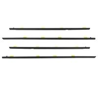 Car Door Edge Protector 4Pcs/Set Window Weather Strips Car Accessories Rubber Black Weatherproof Protective Sealing for Civic 2001-2005 Glass Seal Belt