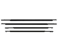 Car Door Edge Protector 4Pcs Window Weatherstrips Side Door Glass Rubber Belt Moulding Trim Waterproof Sealing Protector for Toyota for Prius 2004-2015 Auto Bumper Guard(for 2010-2015)