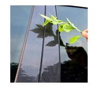 Car Door Edge Protector Carbon Gloss Black Pillar Posts For Nissan For March For Micra K13 2011 2012 2013 2014 2015 Door Window Decoration Sticker Cover(Carbon Fiber Look)