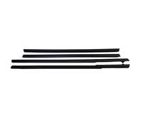 Car Door Edge Protector for Fiesta 2009-2014 Side Chrome Window Rubber Weatherstrip Seal Belt Trim Car Door Edge Guards