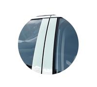 Car Door Edge Protector For Jaguar XF X250 2007 2008 2009 2010 2011 2012 2013 2014 2015 Window Door Column B C Pillar Post Cover Trim Sticker(Silver)