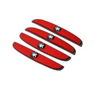 Car Door Edge Protector for Peugeot 206/207/308/408/508 RCZ 208 3008 2008 4008, Car Door Protectors Edge Guards for Protection against Scratches, 4 Pcs,Red