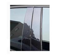 Car Door Edge Protector Glossy Black Silvery Car Window Cover Pillar Posts Trim Sticker For Mercedes For Benz A Class W169 5-Door Hatchback 2005-2012(Carbon Fiber Look)