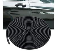 Car Door Edge Protector Glueless Rubber Door Edge Protector Rubber U Shape Car Accessories for Sedan Truck SUV ATV Boat (Black, 5M)