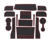 Car Door Groove Mat Anti-slip Cup Pad Interior Accessory Gate Slot Cushion For Range For Rover For Evoque 2012-2020 Protects the original vehicle surface(Red 2020)