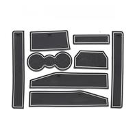 Car Door Groove Mat for Range Rover Evoque 2012-2018, Car Interior Rubber Mats Door Cup Holder Dust Mats Accessories,White