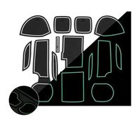 Car Door Groove Mat For Suzuki SX4 S-Cross S Cross 2015 2016 2017 2018 Accessories Sticker Anti-Slip Rubber Gate Slot Cup Mat(Bianco)