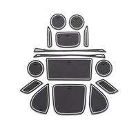 Car Door Groove Mat For Toyota For Yaris Cross 2021 2022 2023 2024 15PCS Anti-Slip Rubber Door Groove Gate Slot Mat Pad(Black)